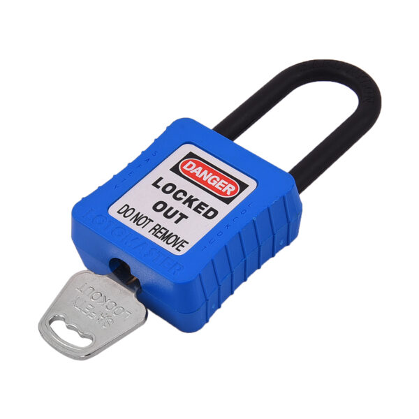 De-Electric Lockout Padlock 38mm Keyed Different Blue - Image 3