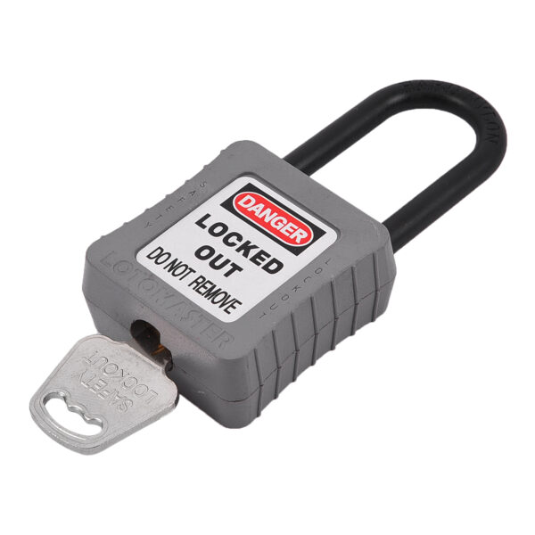 De-Electric Lockout Padlock 38mm Keyed Different Grey - Image 3