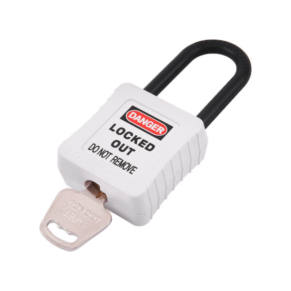 De-Electric Lockout Padlock 38mm Keyed Different White - Image 3