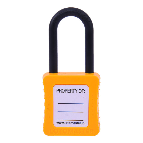 De-Electric Lockout Padlock 38mm Keyed Different Yellow - Image 2