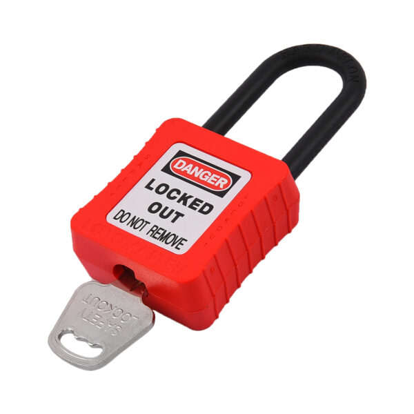 De-Electric Lockout Padlock 38mm Keyed Different Red - Image 3