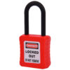 De-Electric Lockout Padlock 38mm Keyed Different Red-ireland