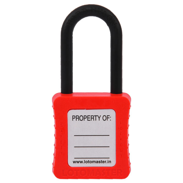 De-Electric Lockout Padlock 38mm Keyed Different Red - Image 2