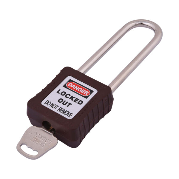 Safety Lockout Padlocks 3 Master Keyed 75mm Brown - Image 3