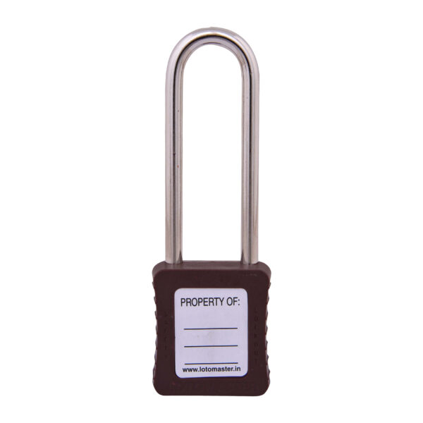 Safety Lockout Padlocks 3 Master Keyed 75mm Brown - Image 2