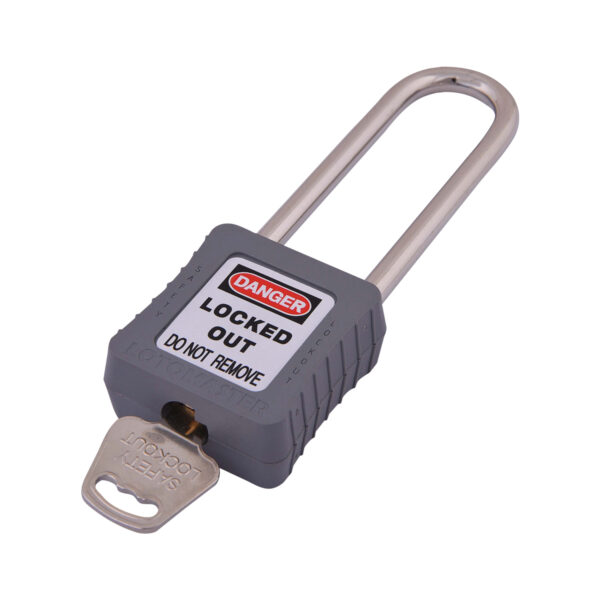 Safety Lockout Padlocks 2 Keyed Alike 75mm Grey - Image 3