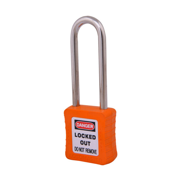 Safety Lockout Padlock 75mm Keyed Different Orange
