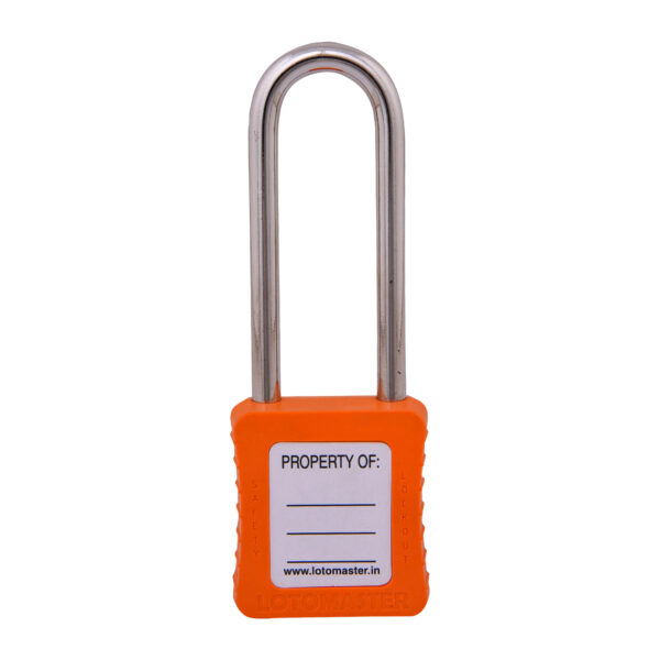Safety Lockout Padlocks 3 Master Keyed 75mm Orange - Image 2
