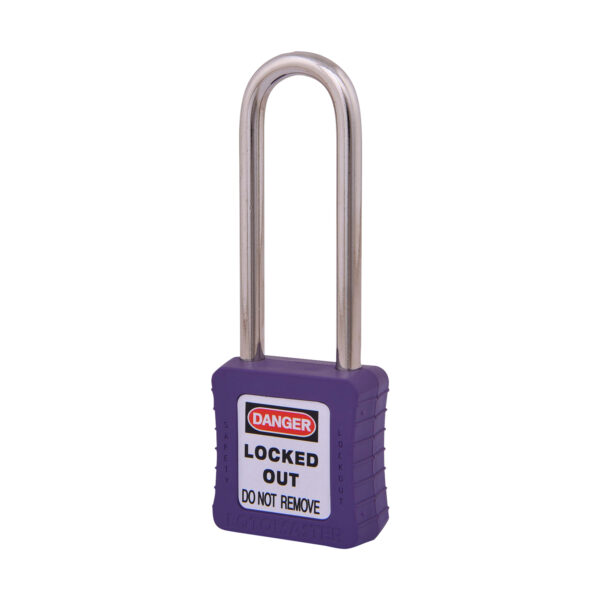 Safety Lockout Padlock 75mm Keyed Different Violet