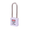 Safety Lockout Padlock 75mm Keyed Different White