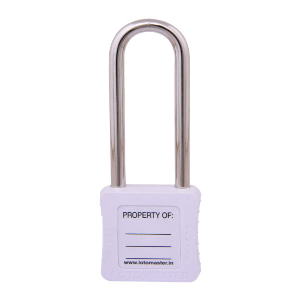 Safety Lockout Padlocks 2 Keyed Alike 75mm White - Image 2