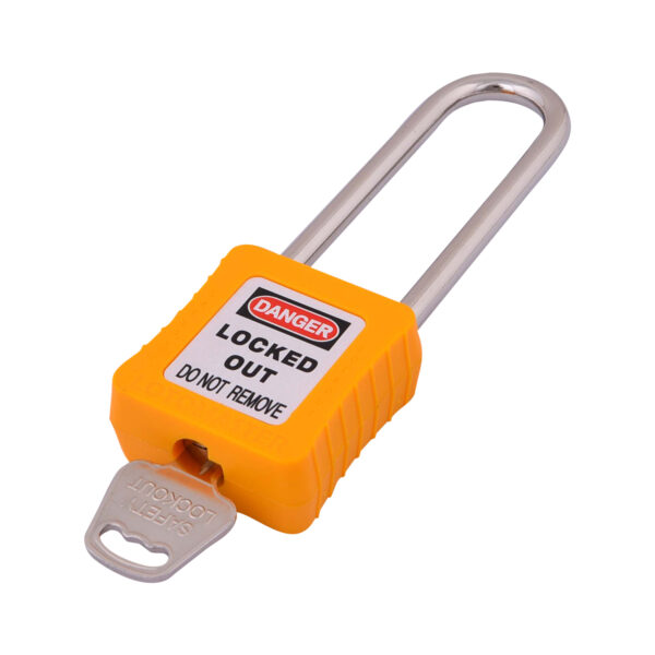 Safety Lockout Padlocks 6 Master Keyed 75mm Yellow - Image 3