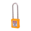 Safety Lockout Padlock 75mm Keyed Different Yellow