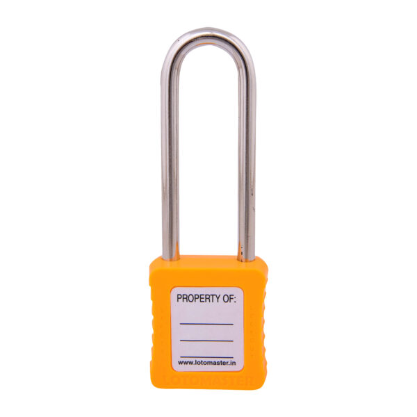 Safety Lockout Padlocks 6 Master Keyed 75mm Yellow - Image 2