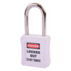 Safety Lockout Padlock 38mm Keyed Different White-hungary