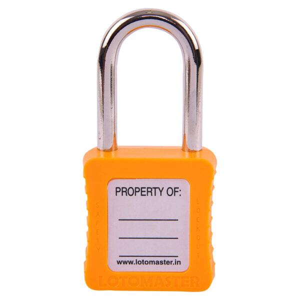 Safety Lockout Padlocks 6 Master Keyed 38mm Yellow - Image 2