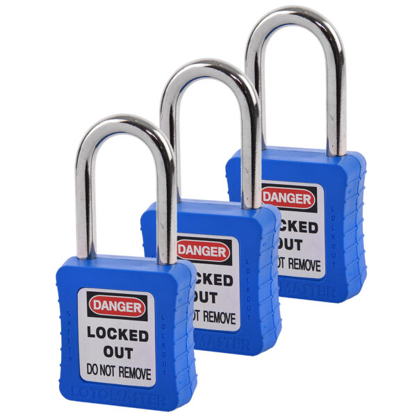 Safety Lockout Padlocks Master Keyed Blue