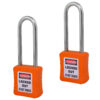 Safety Lockout Padlocks 2 Keyed Alike 75mm Orange
