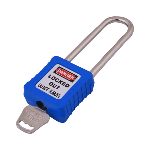 Safety Lockout Padlocks 6 Master Keyed 75mm Blue - Image 3