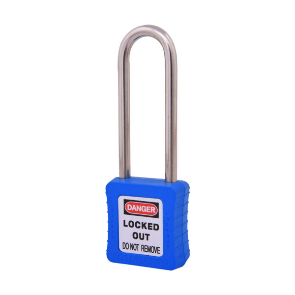 Safety Lockout Padlock 75mm Keyed Different Blue