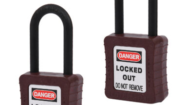 De-Electric Lockout Padlocks 2 Keyed Alike 38mm Brown