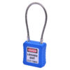 safety cable padlock blue
