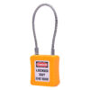 safety cable padlock yellow